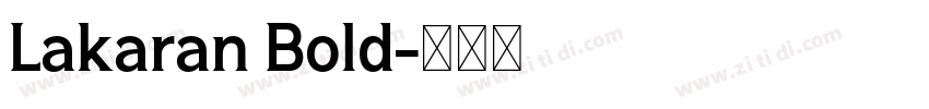 Lakaran Bold字体转换